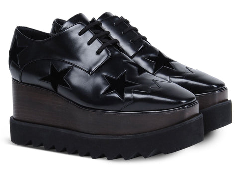 Black Elyse Star Shoes - DESIGNER INSPIRED FASHIONS