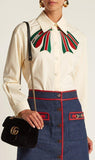 'Trompe l'oeil' Bow Shirt