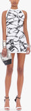 Short Marble Print Knit Dress
