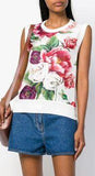 Peony Print Tank Top