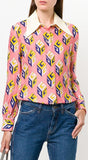 GG Wallpaper Blouse, Pink