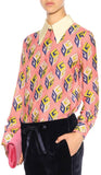 GG Wallpaper Blouse, Pink