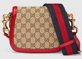 Lady Web GG Canvas Shoulder Bag - Red - DESIGNER INSPIRED FASHIONS