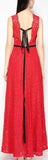 Backless Lace Gown, Red