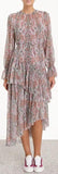 'Ninety-Six' Paisley Frill Asymmetric Dress