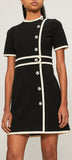 Tiger-Head Crepe Dress