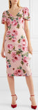 Floral-Print Crepe Midi Dress