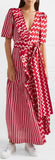 Ruffle-Trimmed Printed Maxi Dress