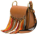 Small Hudson Tassel Bag - (Caramel, Grey or Black) - DESIGNER INSPIRED FASHIONS