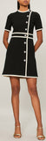 Tiger-Head Crepe Dress
