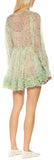 'Valda' Floral Silk Mini Dress