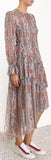 'Ninety-Six' Paisley Frill Asymmetric Dress