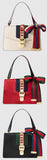 Sylvie Leather Shoulder Bag - (Black, White, Green, Red) - DESIGNER INSPIRED FASHIONS