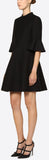 Crepe Couture Dress, Black