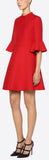 Crepe Couture Dress, Red