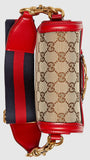 Lady Web GG Canvas Shoulder Bag - Red - DESIGNER INSPIRED FASHIONS