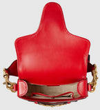 Lady Web GG Canvas Shoulder Bag - Red - DESIGNER INSPIRED FASHIONS