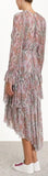 'Ninety-Six' Paisley Frill Asymmetric Dress