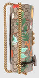 Printed Padlock Shoulder Bag - DESIGNER INSPIRED FASHIONS