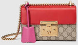 Padlock GG Supreme Shoulder Bag - (Red & Deep Pink-Black & Brown) - DESIGNER INSPIRED FASHIONS