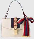 Sylvie Leather Shoulder Bag - (Black, White, Green, Red) - DESIGNER INSPIRED FASHIONS