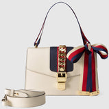 Sylvie Leather Shoulder Bag - (Black, White, Green, Red) - DESIGNER INSPIRED FASHIONS