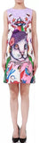 Cat Print Shift Dress
