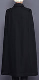 Black Wool Cape Jacket - DESIGNER INSPIRED FASHIONS