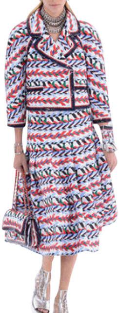 Multi Colored Jacket & Skirt Set - DESIGNER INSPIRED FASHIONS