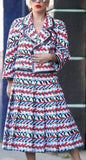 Multi Colored Jacket & Skirt Set - DESIGNER INSPIRED FASHIONS