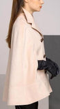 Double-Breasted Short Wool Cape - DESIGNER INSPIRED FASHIONS