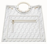 Runway PU Shopper, White | DESIGNER INSPIRED FASHIONS