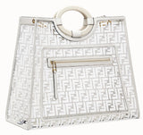 Runway PU Shopper, White | DESIGNER INSPIRED FASHIONS