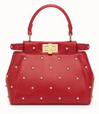 Peekaboo XS Leather Mini Bag - Pink, Red, Black