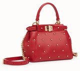 Peekaboo XS Leather Mini Bag - Pink, Red, Black