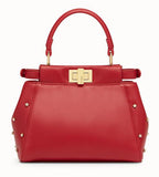 Peekaboo XS Leather Mini Bag - Pink, Red, Black