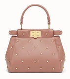 Peekaboo XS Leather Mini Bag - Pink, Red, Black