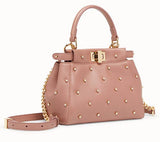 Peekaboo XS Leather Mini Bag - Pink, Red, Black