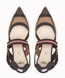 Multicolor Technical Mesh Slingbacks