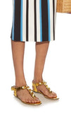 'Willow' Embellished Leather Sandals-Gold - DESIGNER INSPIRED FASHIONS