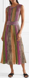 Metallic Knitted Midi Dress