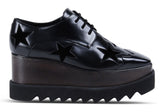 Black Elyse Star Shoes - DESIGNER INSPIRED FASHIONS