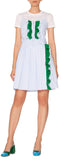 Ruffled Striped Cotton Mini Dress