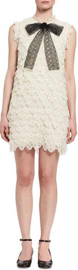 Scalloped Eyelet Lace Minidress