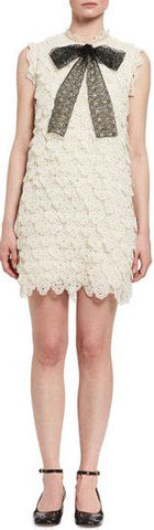 Scalloped Eyelet Lace Minidress