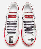 Portofino Melt Sneakers in Printed Nappa Calfskin - Red or Purple