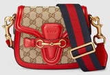 Lady Web GG Canvas Shoulder Bag - Red - DESIGNER INSPIRED FASHIONS
