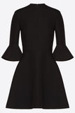 Crepe Couture Dress, Black