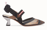 Multicolor Technical Mesh Slingbacks