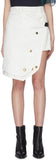 Eyelet Asymmetric Drape Panel Shorts